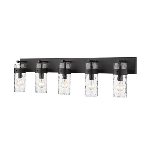 Z-Lite Fontaine Matte Black 5 Light Vanity 3035-5V-MB | theLightShop