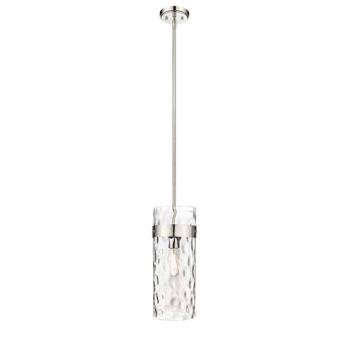 Z-Lite Fontaine Polished Nickel 1 Light Pendant 3035P6-PN | theLightShop
