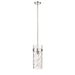 Z-Lite Fontaine Polished Nickel 1 Light Pendant 3035P6-PN | theLightShop