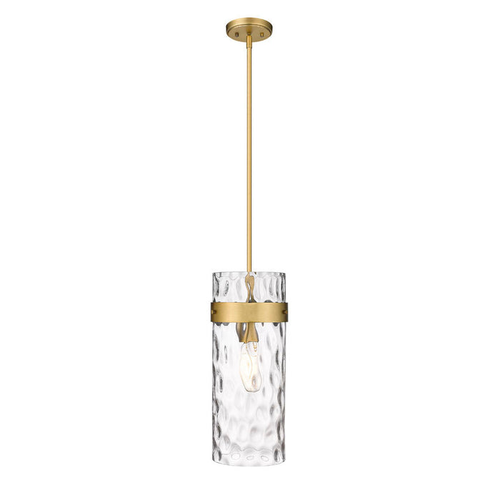 Z-Lite Fontaine Rubbed Brass 1 Light Pendant 3035P6-RB | theLightShop