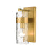 Z-Lite Fontaine Rubbed Brass 1 Light Vanity 3035-1V-RB | theLightShop