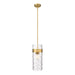 Z-Lite Fontaine Rubbed Brass 3 Light Pendant 3035P9-RB | theLightShop