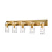 Z-Lite Fontaine Rubbed Brass 5 Light Vanity 3035-5V-RB | theLightShop