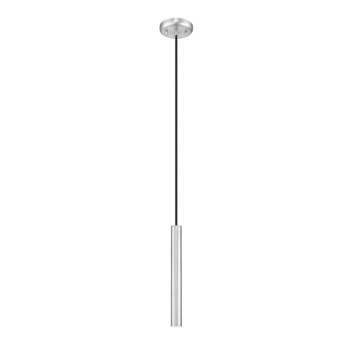 Z-Lite Forest 1 Light LED 12’’ Pendant - Brushed Nickel