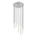 Z-Lite Forest 11 Light LED Round Pendant - Brushed Nickel - 12’’