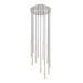 Z-Lite Forest 11 Light LED Round Pendant - Brushed Nickel - 24’’