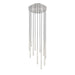 Z-Lite Forest 11 Light LED Round Pendant - Brushed Nickel - 24’’
