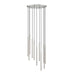 Z-Lite Forest 11 Light LED Round Pendant - Brushed Nickel - 24’’