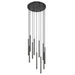 Z-Lite Forest 11 Light LED Round Pendant - Matte Black - 24’’