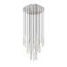 Z-Lite Forest 27 Light LED Round Pendant - Brushed Nickel - 12’’