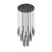 Z-Lite Forest 27 Light LED Round Pendant - Matte Black - 12’’