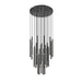 Z-Lite Forest 27 Light LED Round Pendant - Matte Black - 24’’