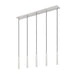 Z-Lite Forest 5 Light LED Linear Pendant - Brushed Nickel - 12’’