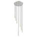 Z-Lite Forest 7 Light LED Round Pendant - Brushed Nickel - 12’’