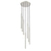Z-Lite Forest 7 Light LED Round Pendant - Brushed Nickel - 24’’