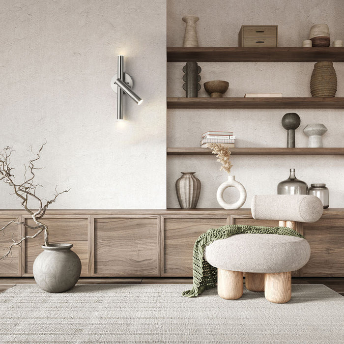 Z-Lite Forest Brushed Nickel LED 3 Light Wall Sconce 917-3S-BN-LED | theLightShop