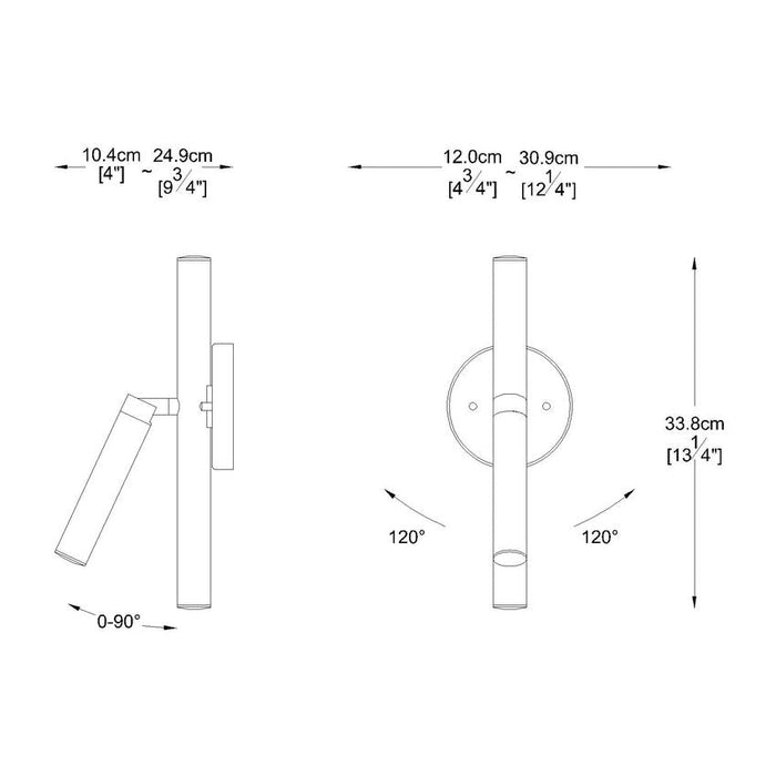 Z-Lite Forest Brushed Nickel LED 3 Light Wall Sconce 917-3S-BN-LED | theLightShop