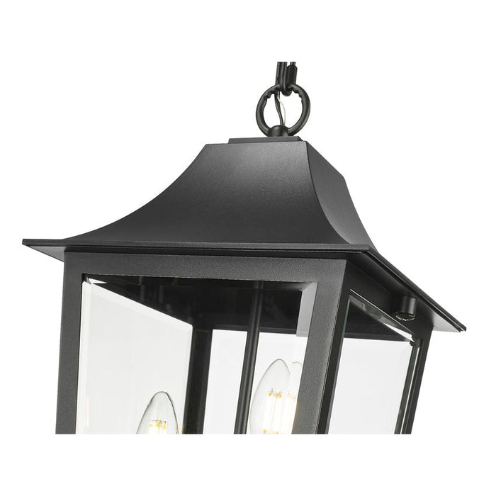 Z-Lite Gannon Outdoor Pendant Black 3 Light 5008CHB-BK | theLightShop