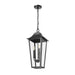 Z-Lite Gannon Outdoor Pendant Black 3 Light 5008CHB-BK | theLightShop
