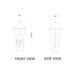 Z-Lite Gannon Outdoor Pendant Black 3 Light 5008CHB-BK | theLightShop
