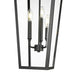 Z-Lite Gannon Outdoor Pendant Black 3 Light 5008CHXL-BK | theLightShop