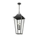Z-Lite Gannon Outdoor Pendant Black 5 Light 5008CHXXL-BK | theLightShop