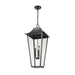 Z-Lite Gannon Outdoor Pendant Black 5 Light 5008CHXXL-BK | theLightShop