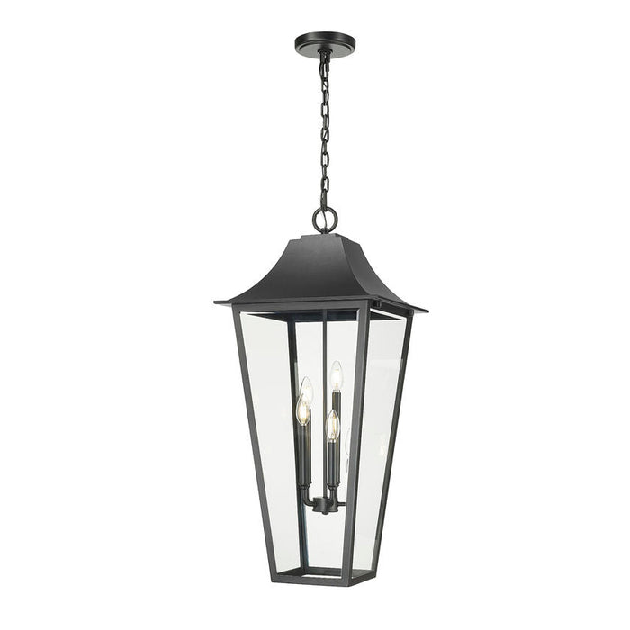 Z-Lite Gannon Outdoor Pendant Black 5 Light 5008CHXXL-BK | theLightShop