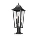 Z-Lite Gannon Outdoor Pier Mounted Fixture Black 3 Light 5008PHBR-533PM-BK | theLightShop