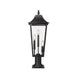 Z-Lite Gannon Outdoor Pier Mounted Fixture Black 3 Light 5008PHBR-533PM-BK | theLightShop