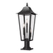 Z-Lite Gannon Outdoor Pier Mounted Fixture Black 3 Light 5008PHBR-533PM-BK | theLightShop