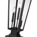 Z-Lite Gannon Outdoor Pier Mounted Fixture Black 3 Light 5008PHBS-SQPM-BK | theLightShop