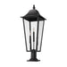 Z-Lite Gannon Outdoor Pier Mounted Fixture Black 3 Light 5008PHXLR-533PM-BK | theLightShop