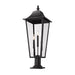 Z-Lite Gannon Outdoor Pier Mounted Fixture Black 3 Light 5008PHXLR-533PM-BK | theLightShop