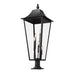 Z-Lite Gannon Outdoor Pier Mounted Fixture Black 5 Light 5008PHXXLR-533PM-BK | theLightShop