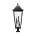 Z-Lite Gannon Outdoor Pier Mounted Fixture Black 5 Light 5008PHXXLR-533PM-BK | theLightShop