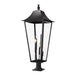 Z-Lite Gannon Outdoor Pier Mounted Fixture Black 5 Light 5008PHXXLR-533PM-BK | theLightShop