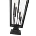 Z-Lite Gannon Outdoor Pier Mounted Fixture Black 5 Light 5008PHXXLS-SQPM-BK | theLightShop