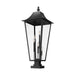 Z-Lite Gannon Outdoor Pier Mounted Fixture Black 5 Light 5008PHXXLS-SQPM-BK | theLightShop