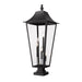 Z-Lite Gannon Outdoor Pier Mounted Fixture Black 5 Light 5008PHXXLS-SQPM-BK | theLightShop