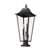 Z-Lite Gannon Outdoor Pier Mounted Fixture Black 5 Light 5008PHXXLS-SQPM-BK | theLightShop