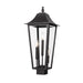 Z-Lite Gannon Outdoor Post Mount Fixture Black 3 Light 5008PHBS-BK | theLightShop