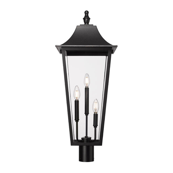 Z-Lite Gannon Outdoor Post Mount Fixture Black 3 Light 5008PHXLR-BK | theLightShop