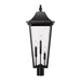 Z-Lite Gannon Outdoor Post Mount Fixture Black 3 Light 5008PHXLR-BK | theLightShop