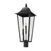 Z-Lite Gannon Outdoor Post Mount Fixture Black 3 Light 5008PHXLR-BK | theLightShop
