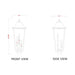 Z-Lite Gannon Outdoor Post Mount Fixture Black 3 Light 5008PHXLS-BK | theLightShop