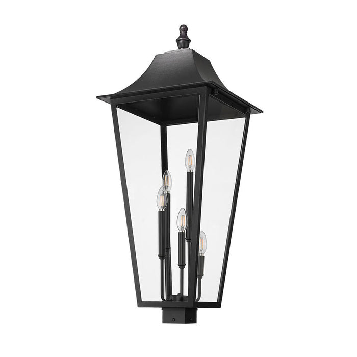Z-Lite Gannon Outdoor Post Mount Fixture Black 5 Light 5008PHXXLS-BK | theLightShop