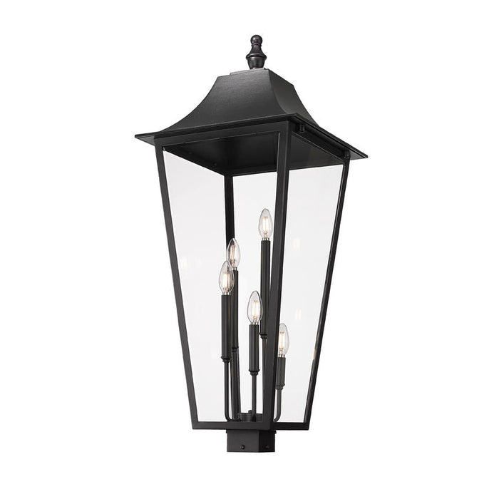 Z-Lite Gannon Outdoor Post Mount Fixture Black 5 Light 5008PHXXLS-BK | theLightShop