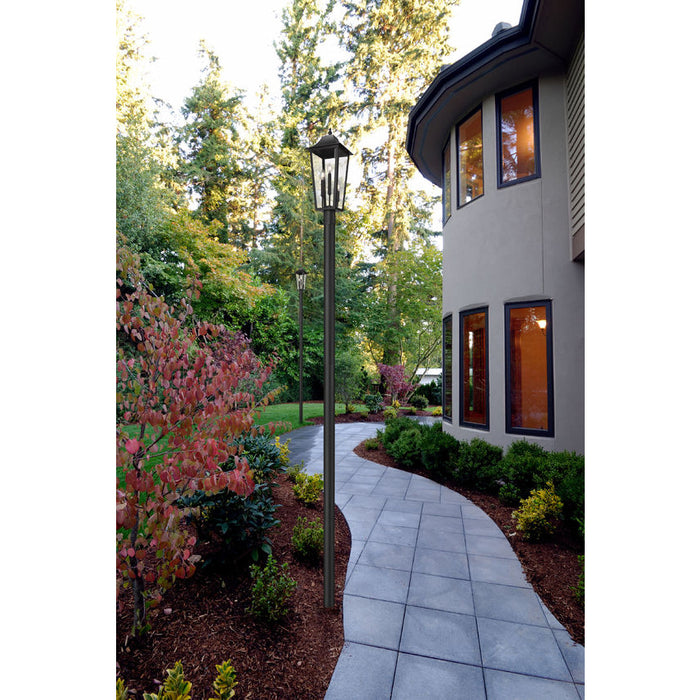 Z-Lite Gannon Outdoor Post Mounted Fixture Black 3 Light 5008PHBR-5009P120-BK | theLightShop