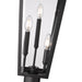 Z-Lite Gannon Outdoor Post Mounted Fixture Black 3 Light 5008PHBR-5009P120-BK | theLightShop